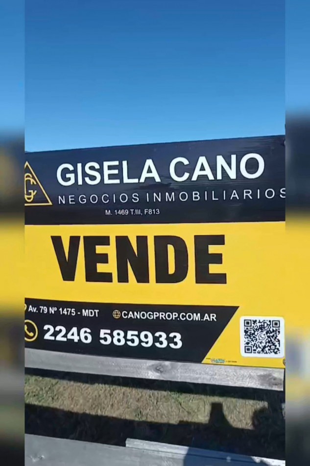 Terreno Lote en venta Mar del tuyu 630m2  + construccion de 76m2