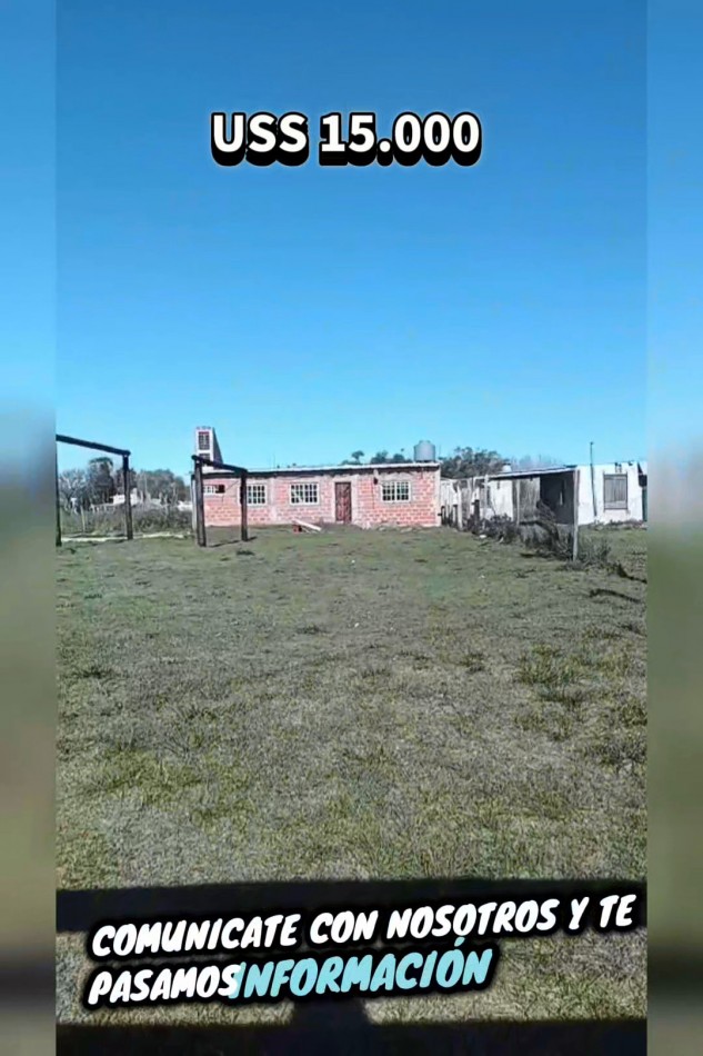 Terreno Lote en venta Mar del tuyu 630m2  + construccion de 76m2